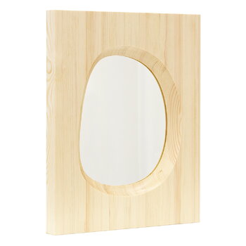 Wall mirrors, Knot wall mirror, pine, Natural