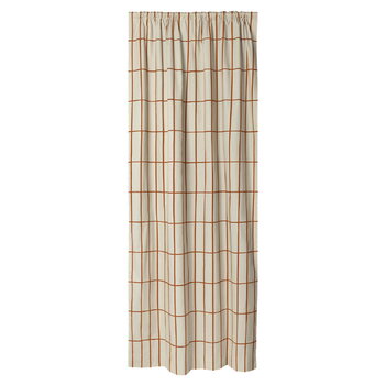 Curtains, Tiiliskivi curtain, 135 x 250 cm, light brown - chestnut, Beige