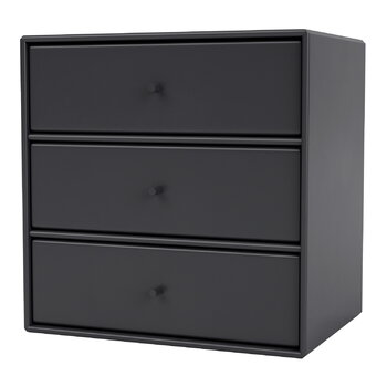 Shelving units, Montana Mini module with 3 drawers, 04 Anthracite, Gray