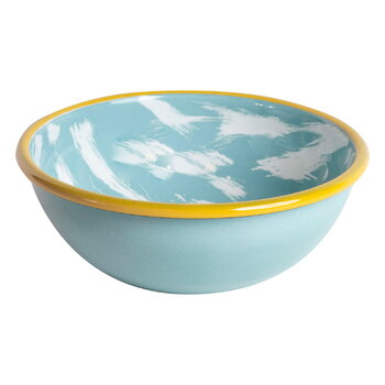 Pet accessories, Clouds enamel bowl, 700 ml, White