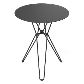 Patio tables, Tio table, 60 cm, high, black, Black