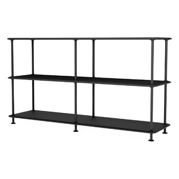 Bookcases, Montana Free 220000 shelf, 207 black - black, Black