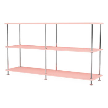 Bookcases, Montana Free 220000 shelf, 167 ruby - chrome, Silver