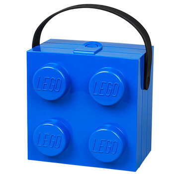 Room Copenhagen Lego Box with handle, blue, product image