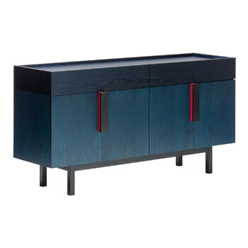 Sideboards och byråer, Aizome sideboard, indigo - svart - röd, Svart