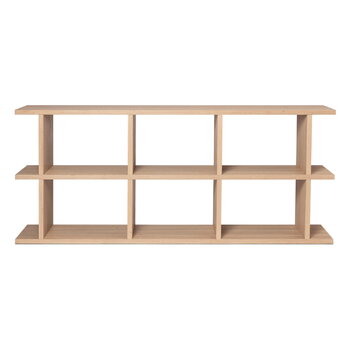 Bookcases, Kona bookcase 3x2, natural oak, Natural