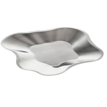 Platters & bowls, Aalto bowl 504 mm, steel, Silver