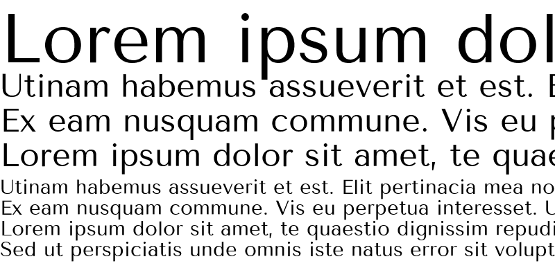 Sample of Tenor Sans