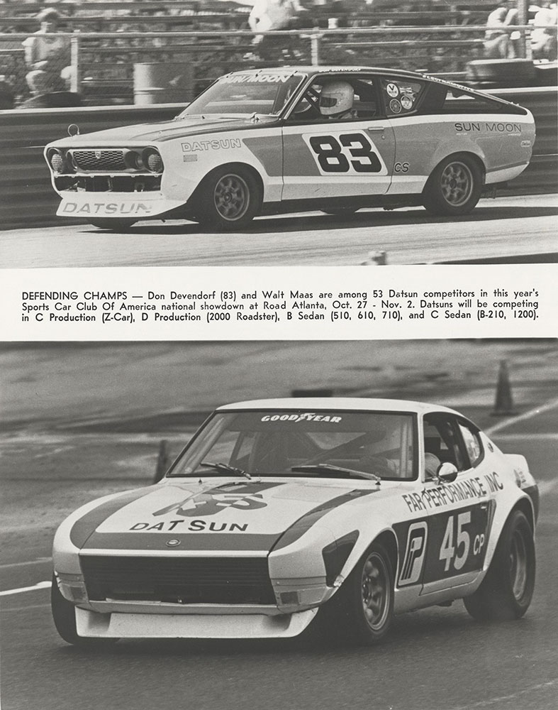 Datsun at Road Atlanta, 1973? - Digital Collections - Free Library