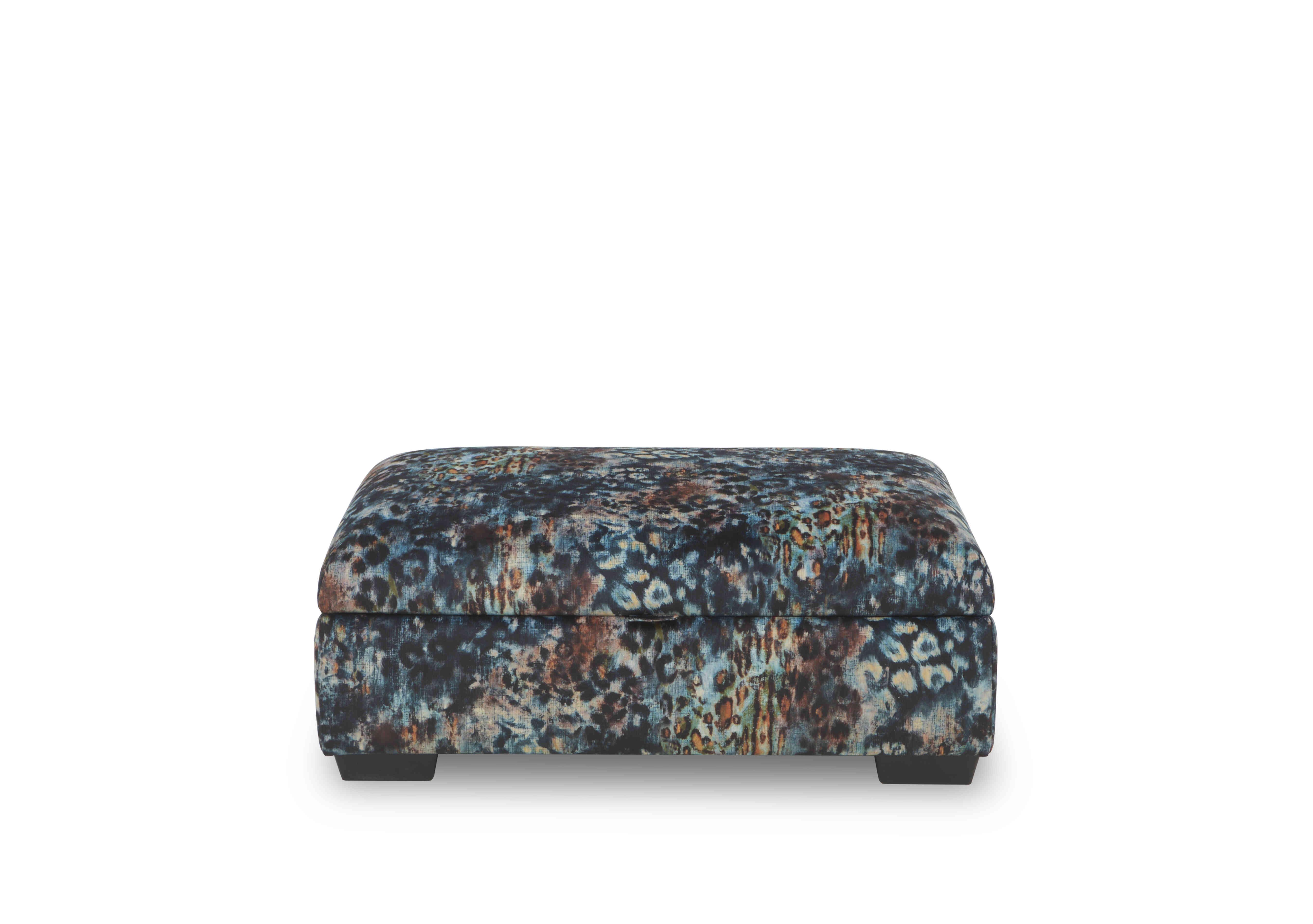 Modern Classics Storage Stool in Inca Teal Mf on Furniture Village