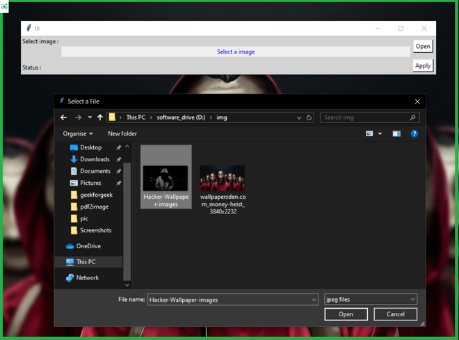 Build An Application For Changing Pc S Wallpaper Using Python Geeksforgeeks