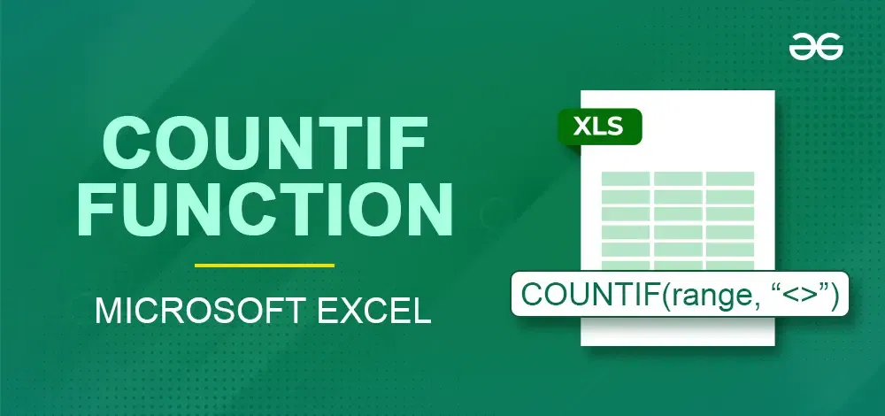 COUNTIF Function in Excel