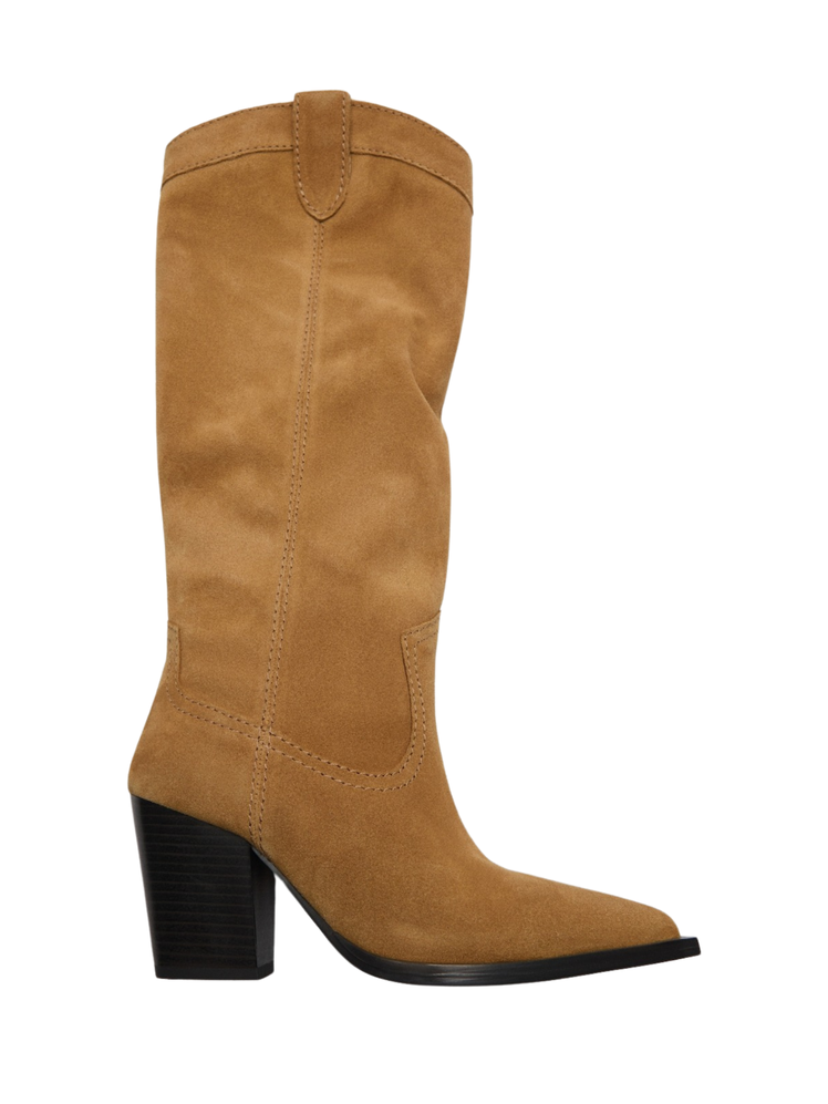 Mango Suede Cowboy Boots