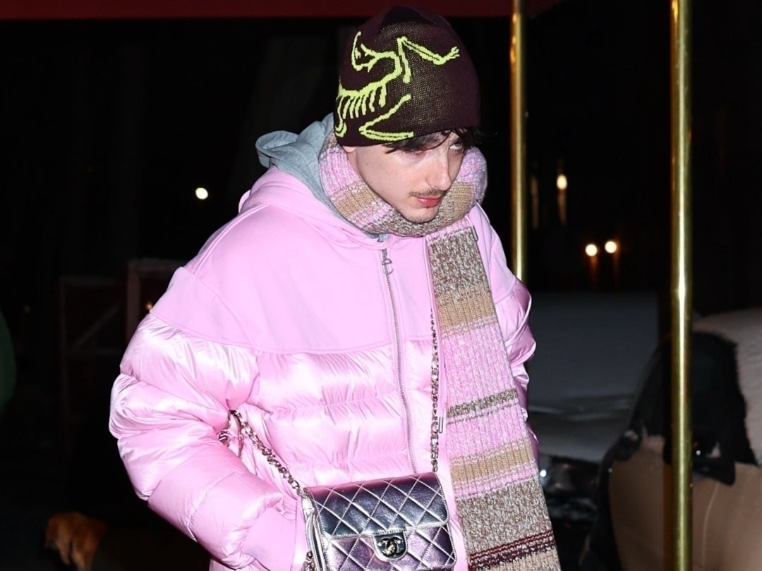 Timothée Chalamet Found the Ideal Beanie to Conquer Winter