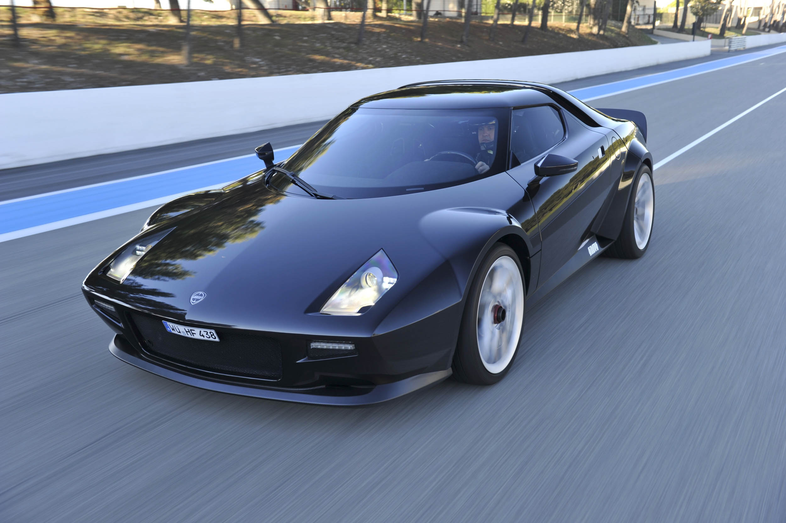 New Stratos driving front 3/4