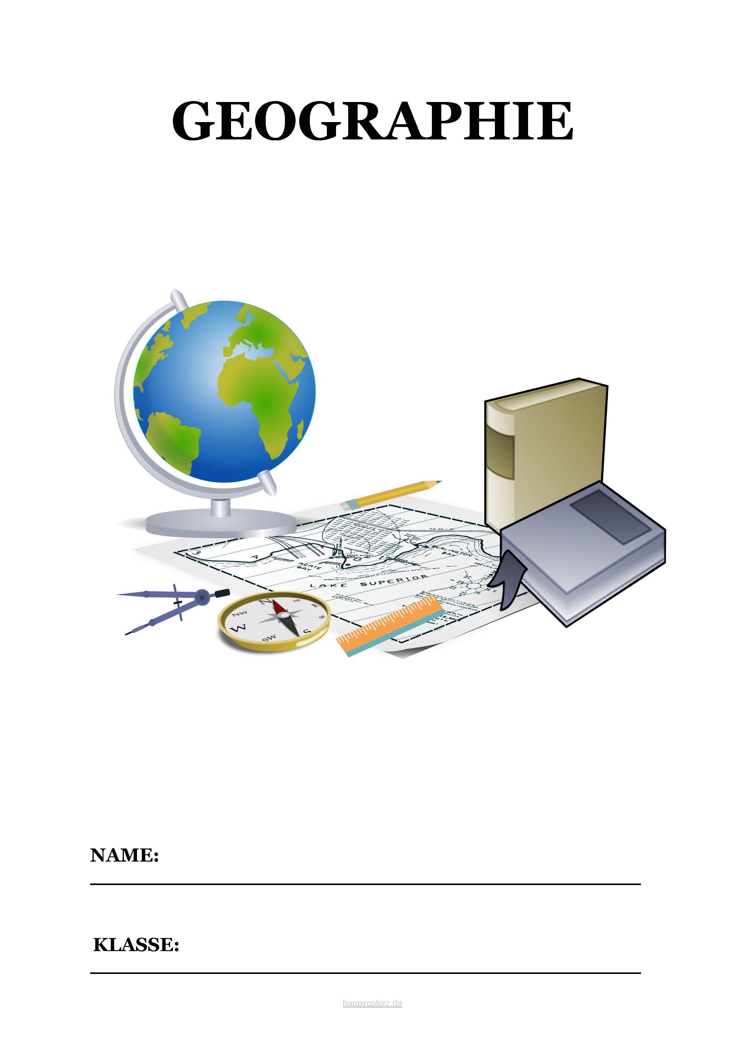 Geographie Deckblatt