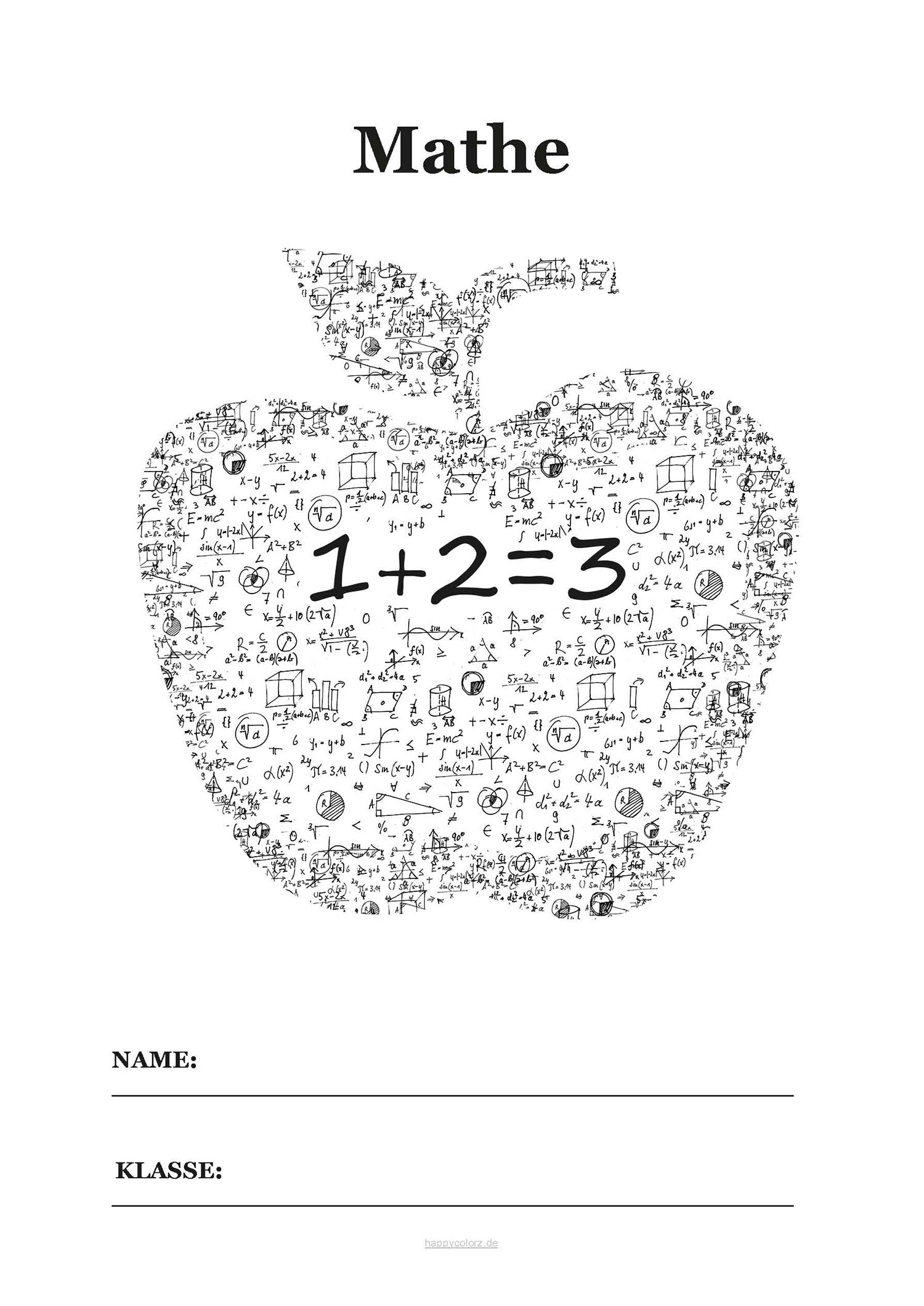 Mathe Deckblatt