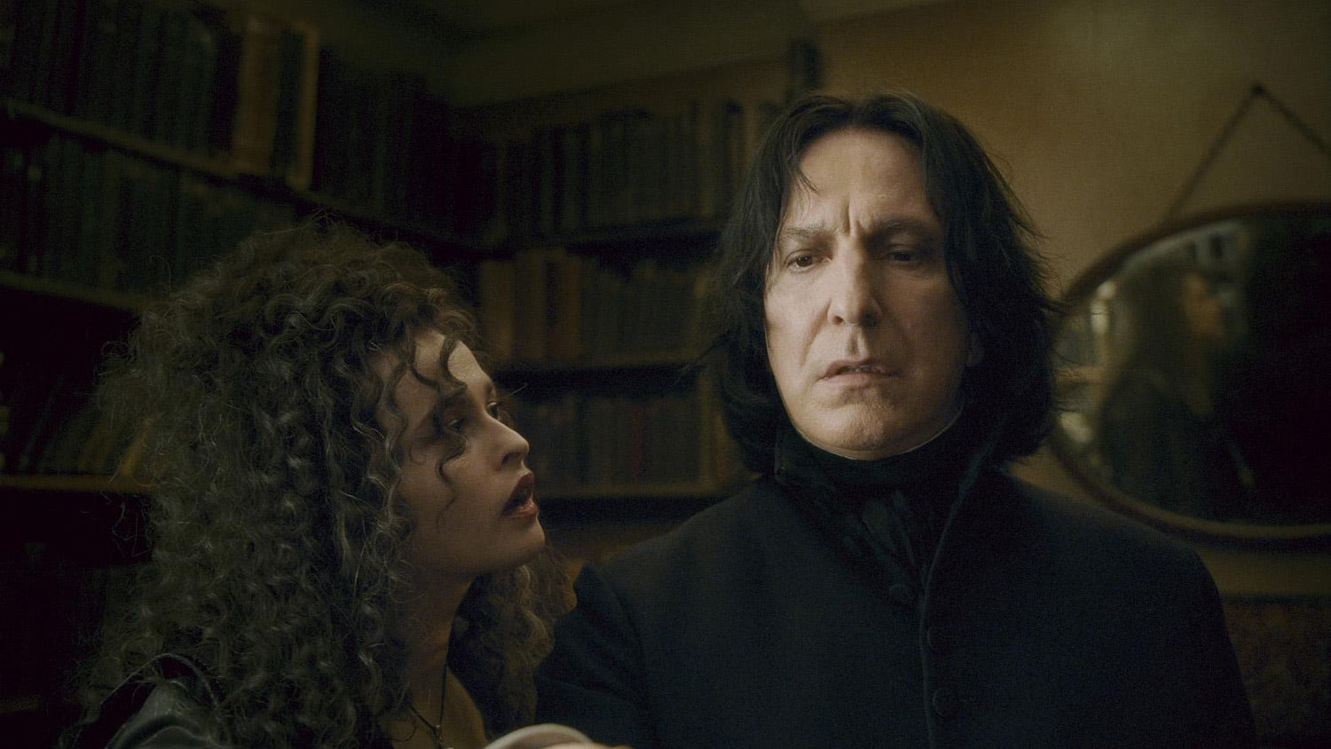 Bellatrix and Snape at Spinner’s End