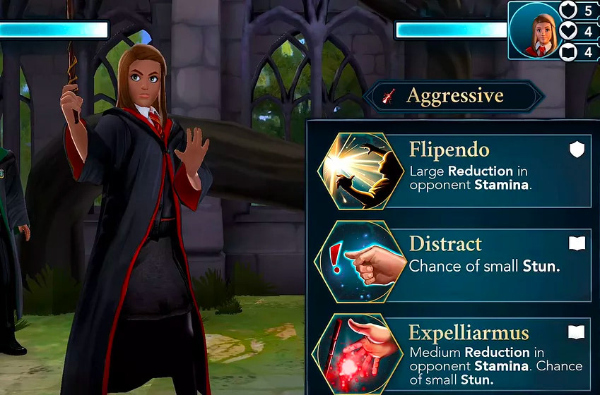 Casting spells (Hogwarts Mystery)