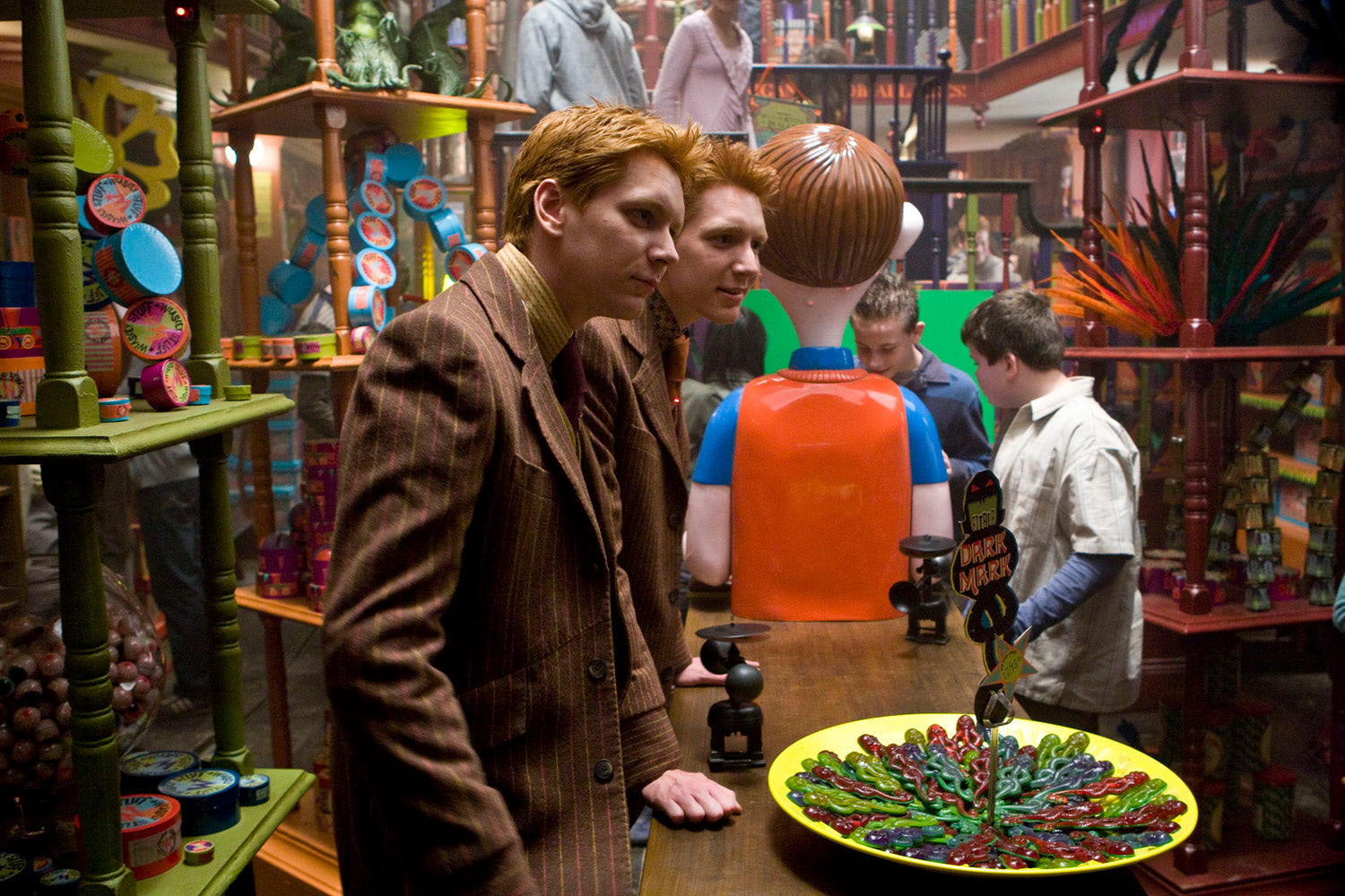 Fred and George at Weasleys’ Wizard Wheezes