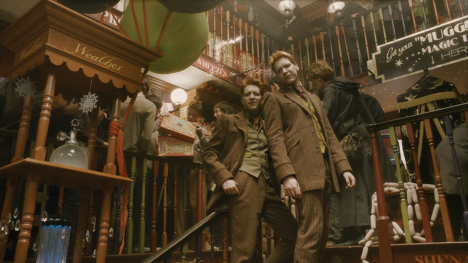 Fred and George at Weasleys’ Wizard Wheezes