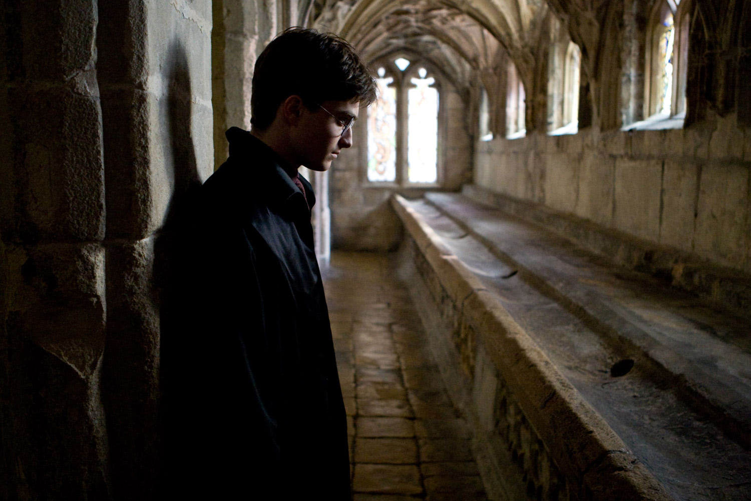 Harry in a corridor