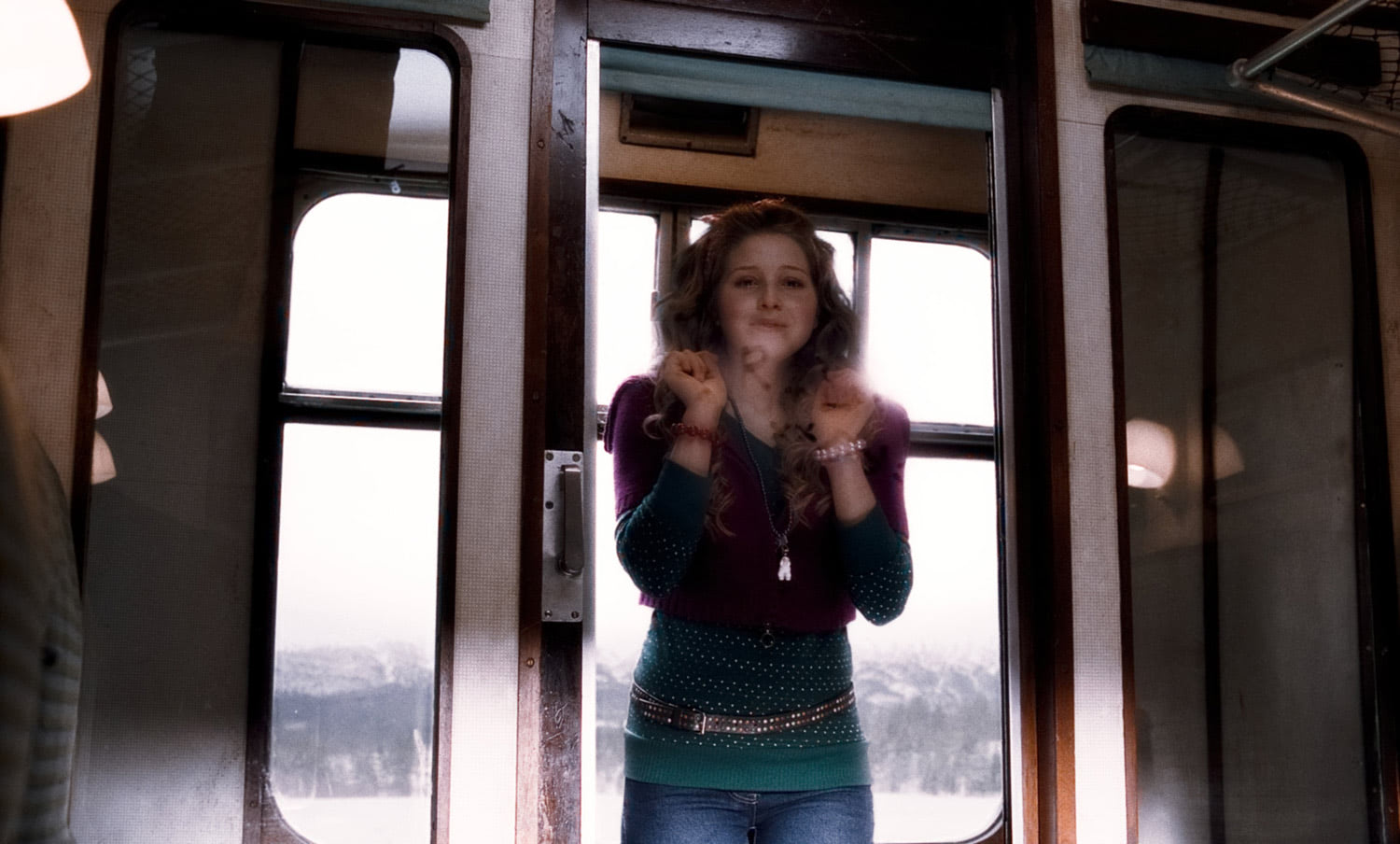 Lavender Brown on the Hogwarts Express