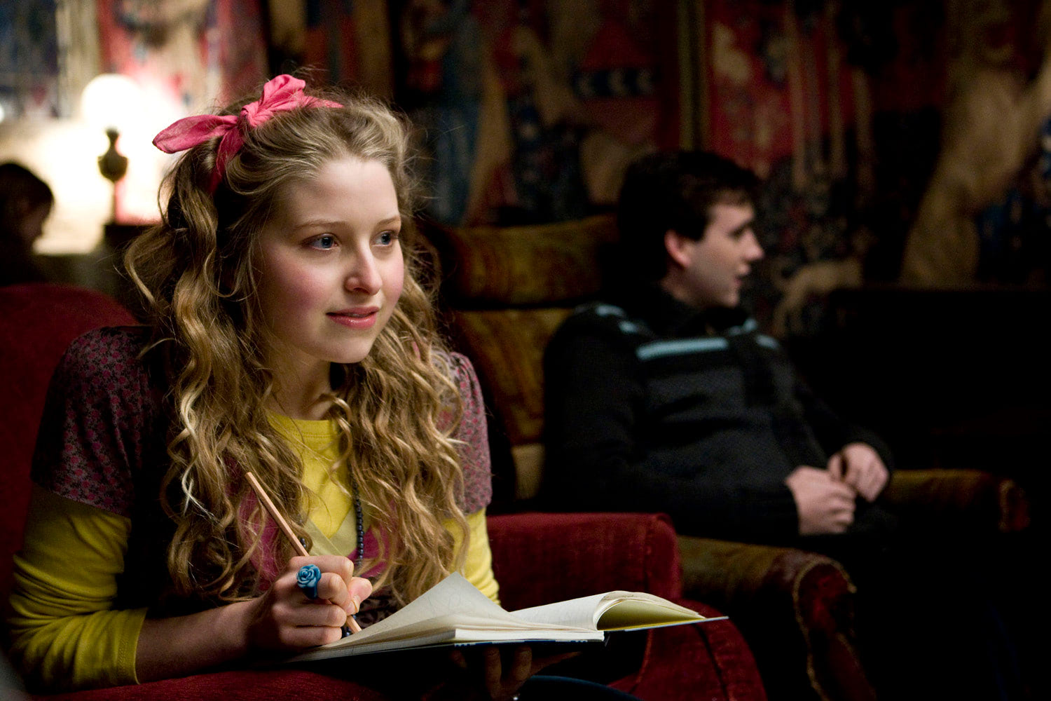 Lavender Brown in the Gyffindor Common Room