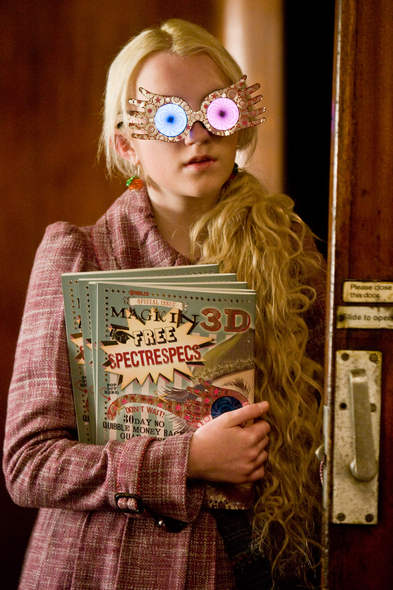 Luna Lovegood with The Quibbler