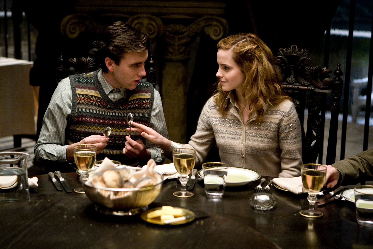 Neville and Hermione at the Slug Club