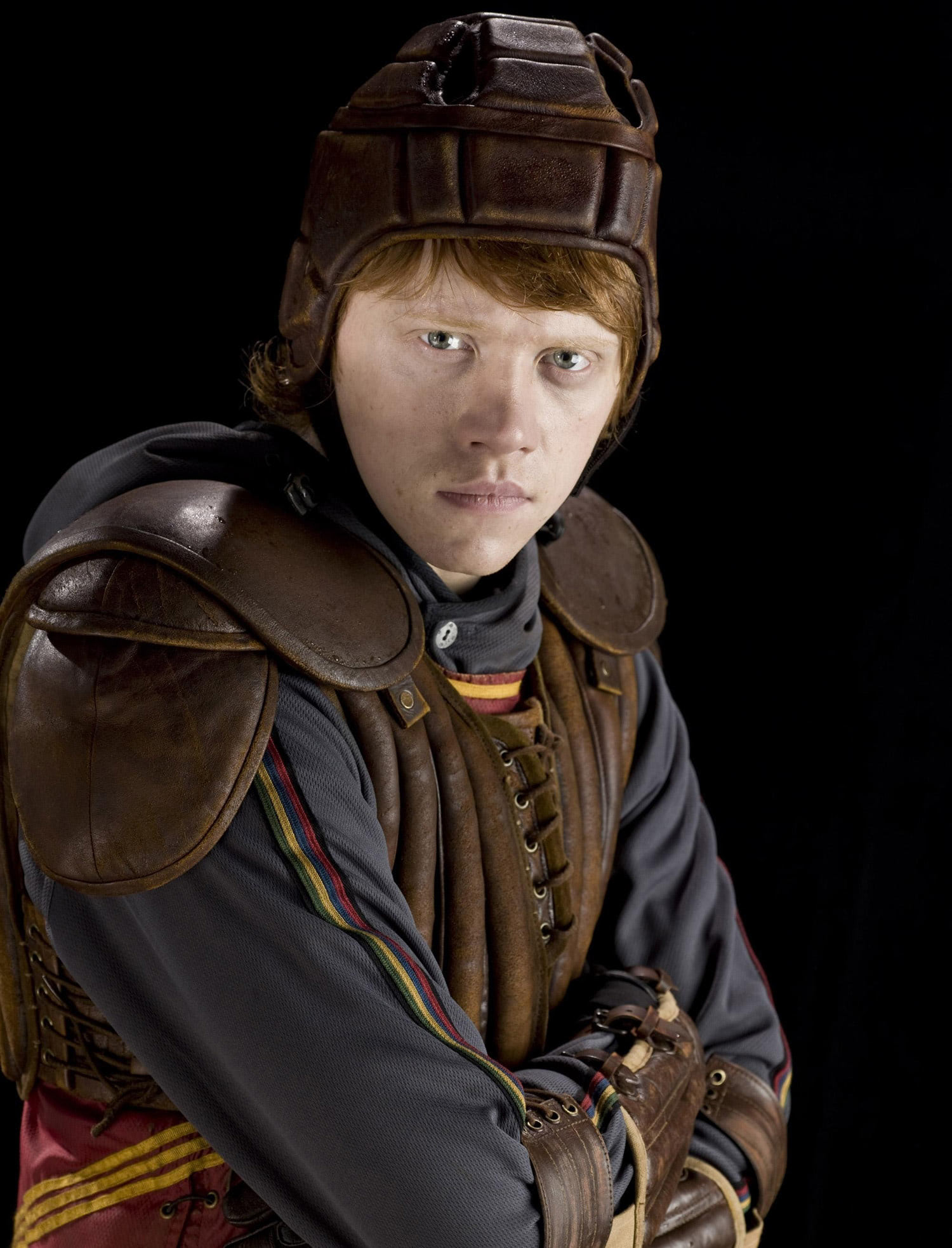 Portrait of Ron Weasley in Quidditch robes