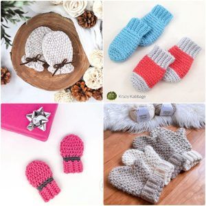 20 Free Crochet Baby Mitten Patterns - Crochet Baby Mittens Pattern