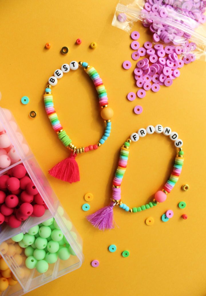 Easy Clay Bead Bracelets Tutorial