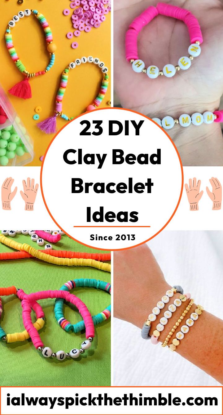 diy clay bead bracelet ideas