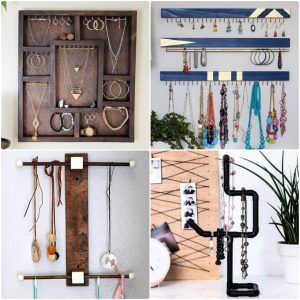 diy necklace holders25 homemade DIY necklace holder ideas