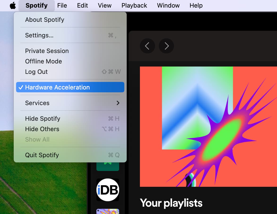 Hardware Acceleration for Spotify on Mac