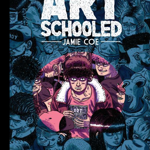 Cover illustration for the kids' comic novel 'Art Schooled'