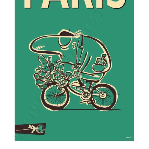 Paris Travel Poster AeroMundo
