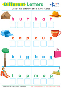 Easy Kindergarten Elementary Phonics Worksheets image