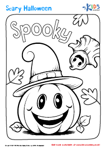 Halloween Coloring Page for Grade 2 image