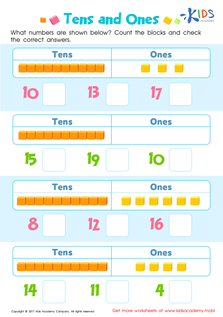 Tens And Ones Worksheet Free Printable For Kids - vrogue.co