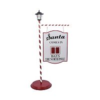 The Gerson Companies 57.75 Inch Solar Powered Lighted Metal Countdown to Christmas Standing Sign Decor