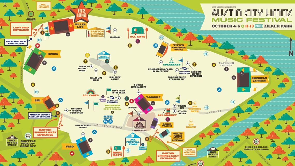 Austin City Limits Map 2019