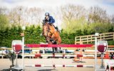 Vincent Mari accompagné de son cheval Darling de Lairaud, a brillé à Landivisiau (archives). (Photo archives Guillaume Siohan)