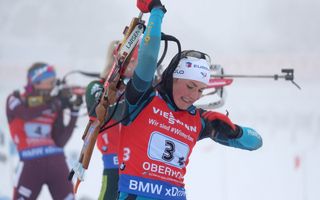 Justine Braisaz ne disputera pas l'Individuel à cause d'une gastro-entérite. (Photo EPA)