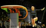 C’est la troisième fois que Coline Devillard est sacrée championne d’Europe au saut. (Photo Gabriel Bouys/AFP)