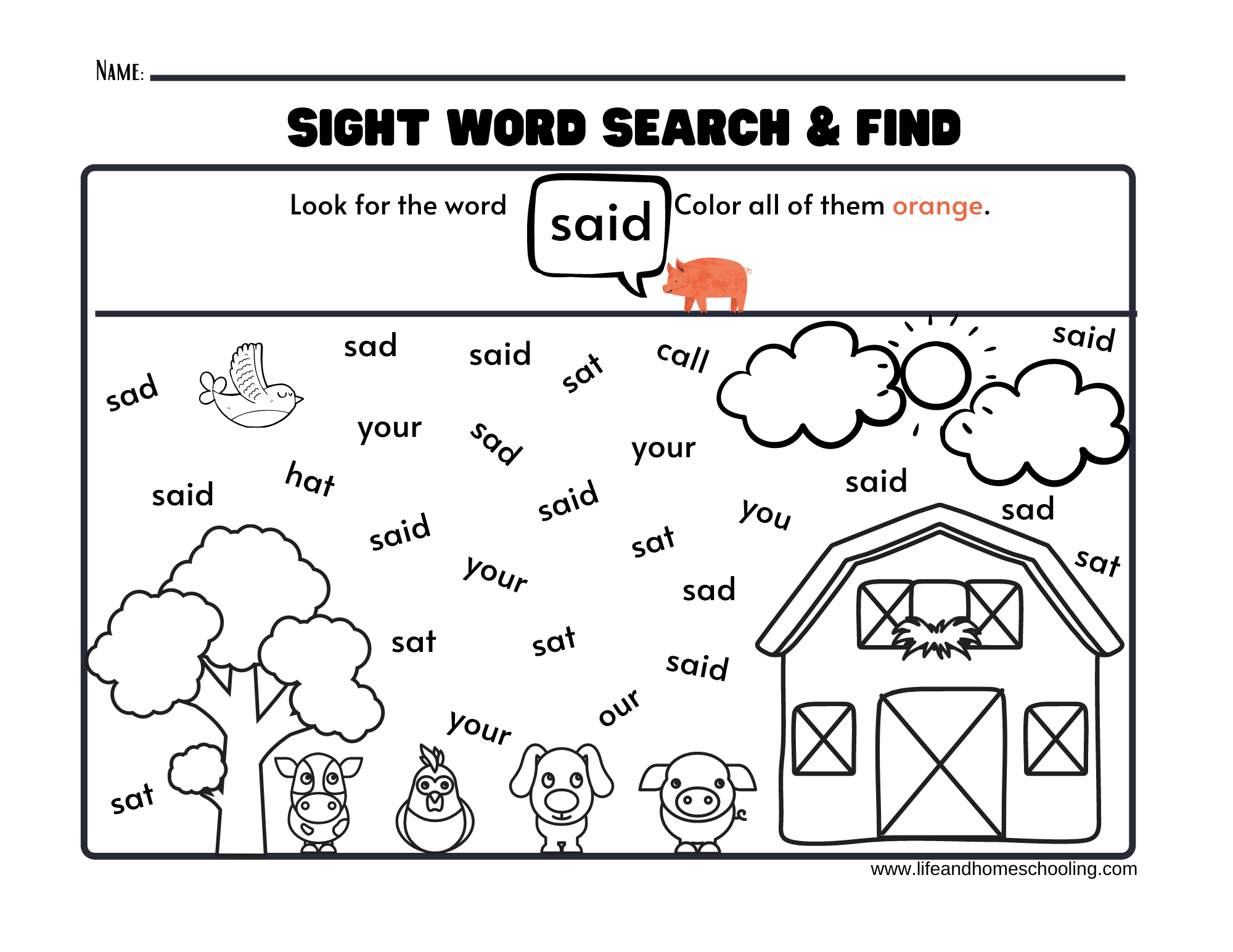 Sight Words Printable Activity Worksheets - Made By Teachers