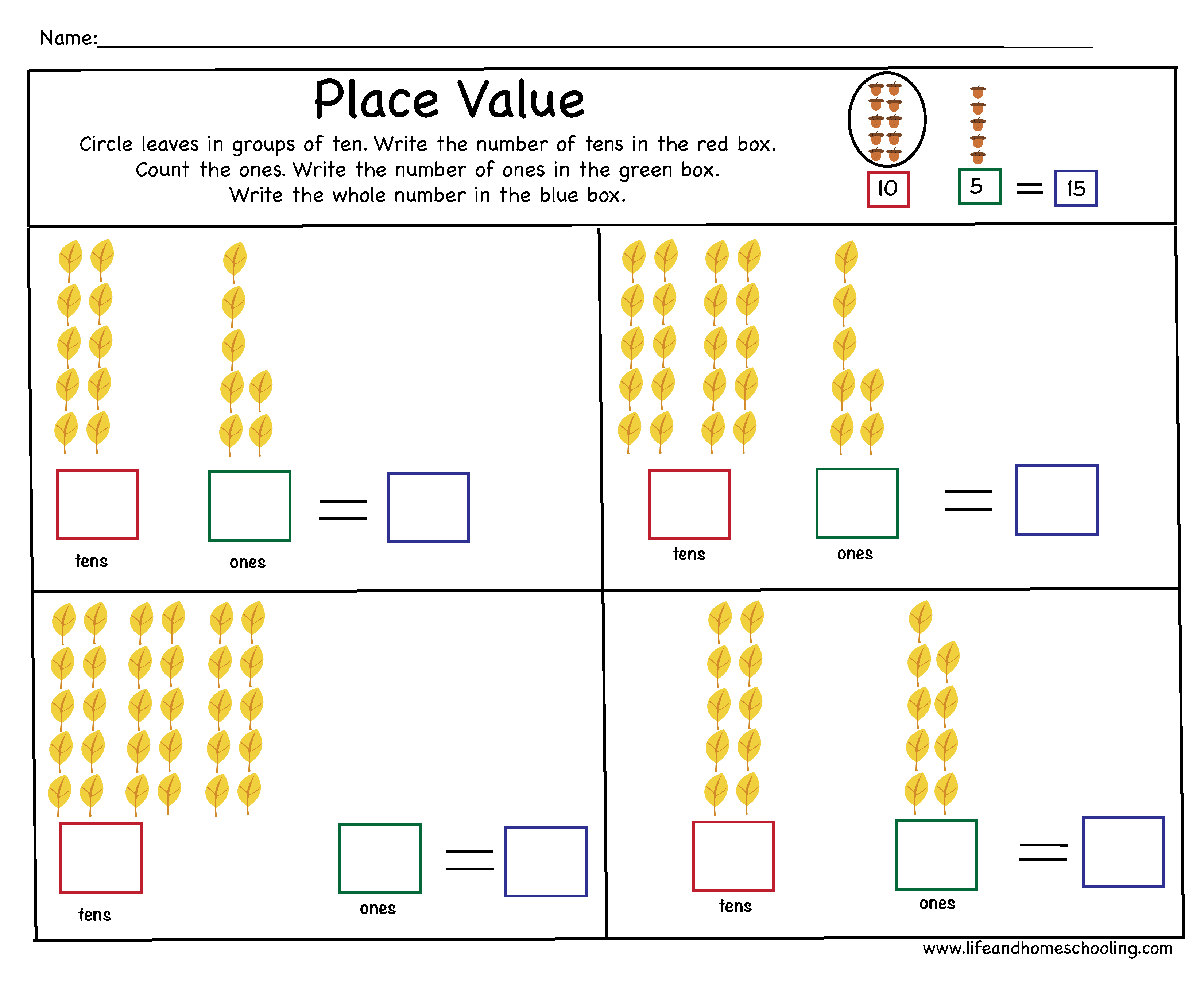 Place Value Printables - Printable World Holiday