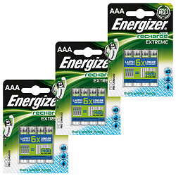 Energizer Accu Recharge Extreme AAA 800 mAh (par 12)