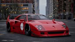 Ferrari F40, il "restyling" di Liberty Walk a Tokyo 2023. Video